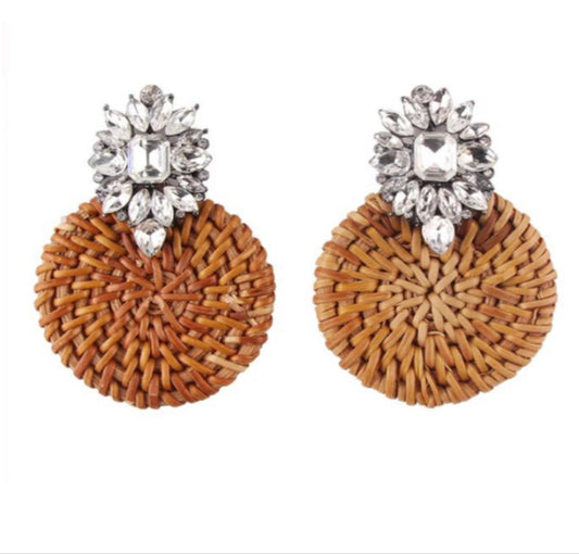 Basket jewel earring